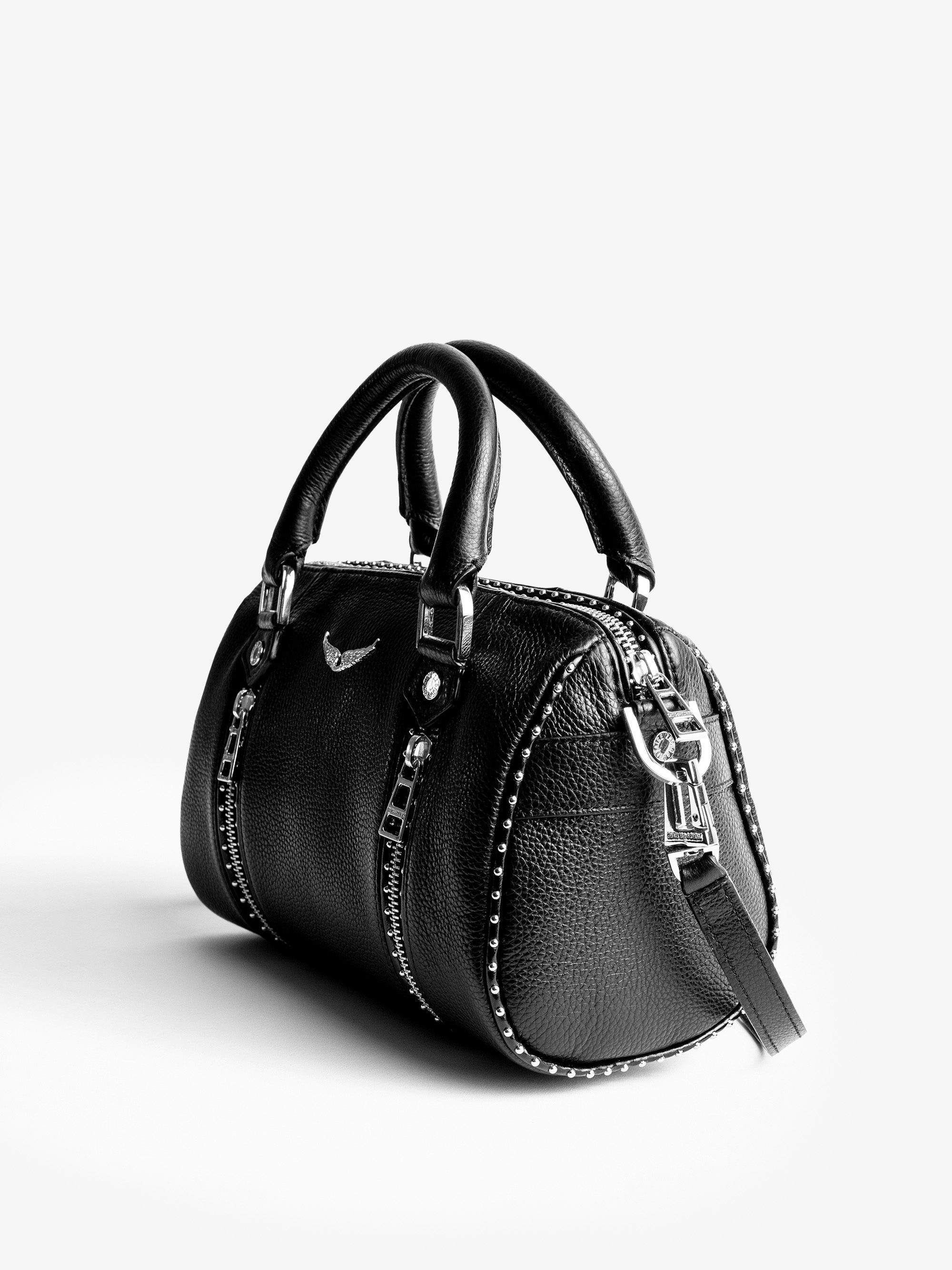 XS Sunny Studs Bag - Iconic Sunny XS bag in grained leather adorned with silver studs.
